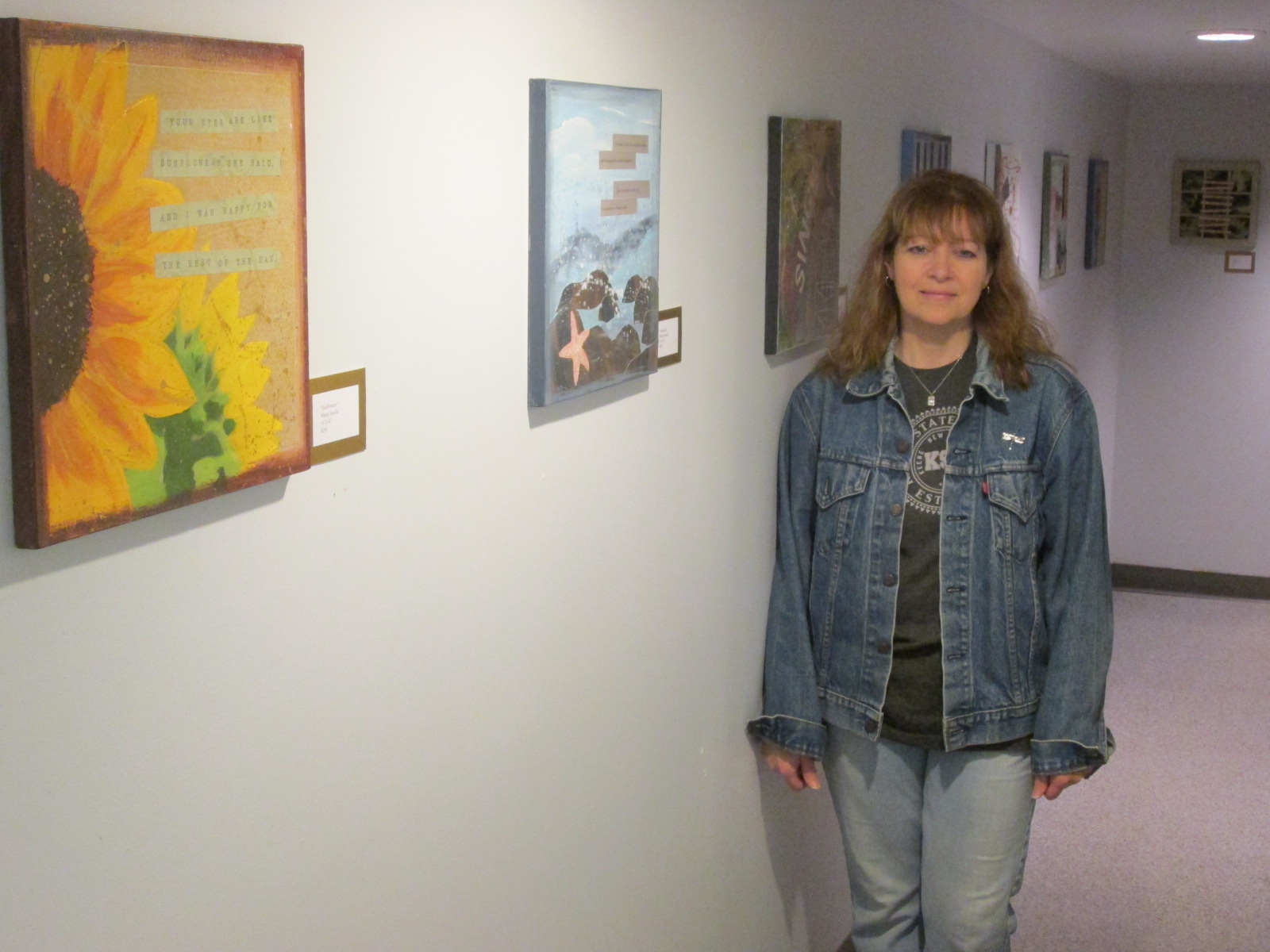 Art exhibit at local business