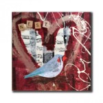 "Nest" Mixed media 10in x 10in SOLD