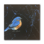 "Bluebird" 10" x 10" paint on canvas
$80
