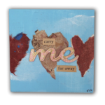 "Carry Me-tiny" Mixed media 4in x 4in SOLD