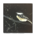 "Chickadee" 10" x 10" paint on canvas
$80
