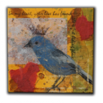 "Hiding Place" Mixed media 6in x 6in $36 SOLD