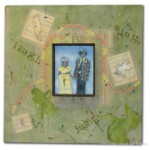 "We Jump and Laugh" Mixed media 24in x 24in SOLD