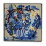 "Let Yourself" Mixed media 10in x 10in $80