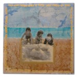 "Sandwiches Wrapped in Wax Paper" Mixed media 24in x 24in SOLD