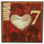 "Our Secret" Mixed Media 10in x 10 SOLD