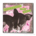 "My Big Head" Mixed media 5in x 5in SOLD